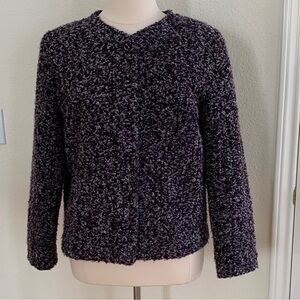 Kathie Lee Collection textured jacket with purple/gray/black fabric.  Size XL